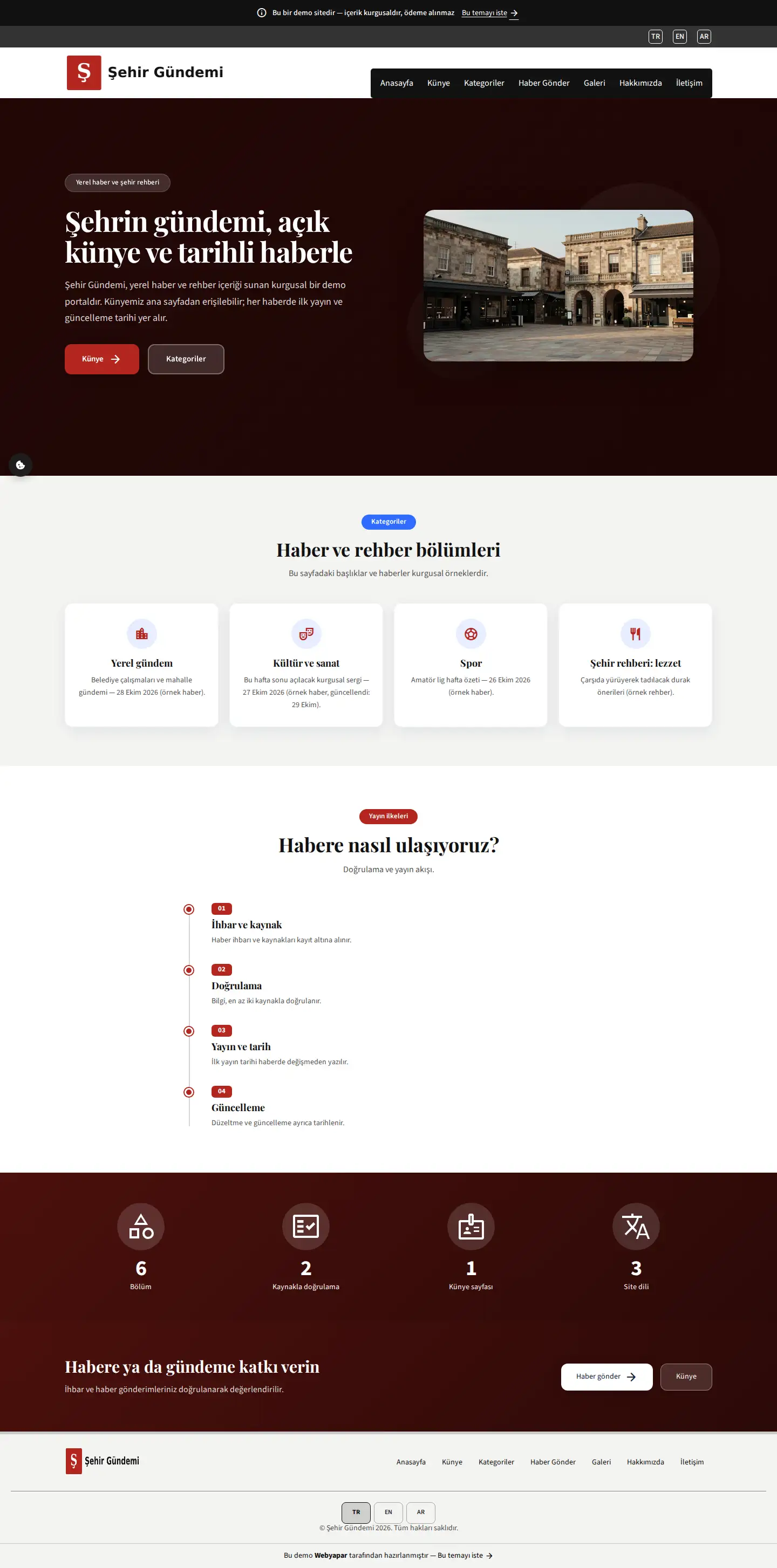Şehir Gündemi — desktop screenshot