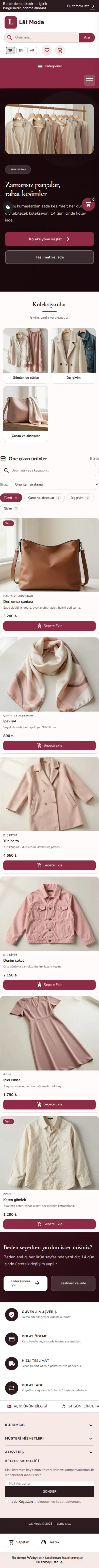 Lâl Moda — mobile screenshot